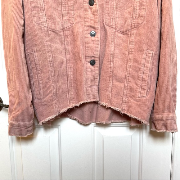 Women’s Paraphrase Pink Corduroy Oversized Jacket 100% cotton - Picture 5 of 8